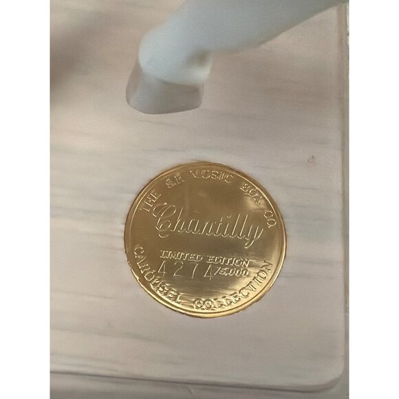 Chantilly Wedding Carousel Horse San Francisco Music There Is Love Ltd Ed No Box - Picture 8 of 13